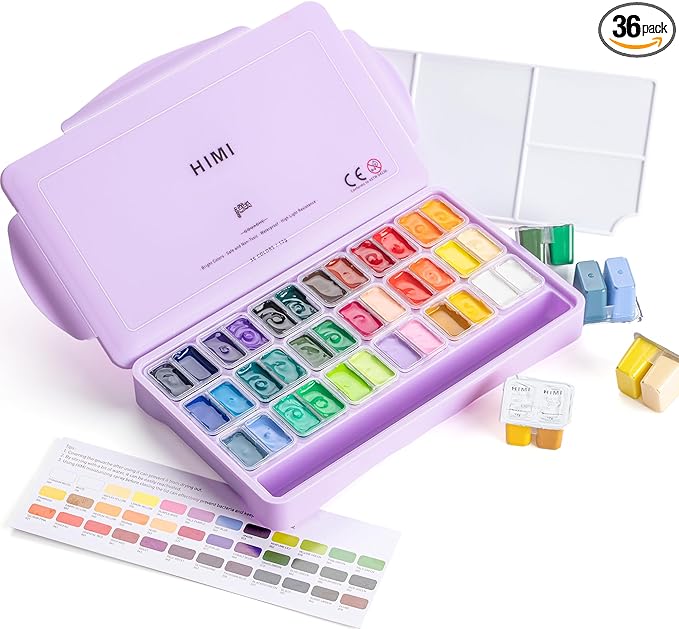 HIMI Gouache Pad 8.5 x 8.5 in. (98 lb / 160 g), 50 Sheets