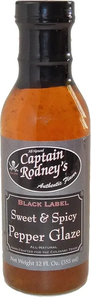Captain Rodney's Spicy Peach Barbeque Sauce, 17 oz