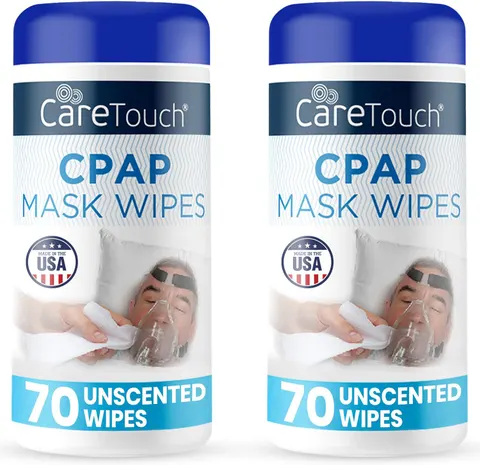 CPAP Mask Wipes - 3 Packs of 70 Unscented Cloths for Daily Mask Care