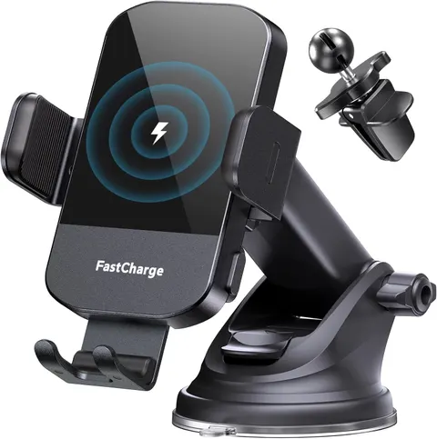 Wireless Car Charger Phone Holder, 15W, Dashboard