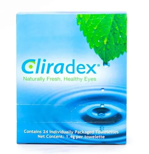 Cliradex Towelettes Natural Eyelid Wipes