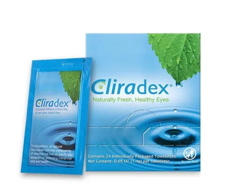 Cliradex Towelettes Natural Eyelid Wipes