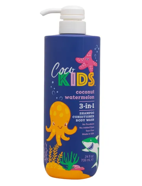 Cocomagic Watermelon 3-in-1 Shampoo, Conditioner & Body Wash, 24 fl oz