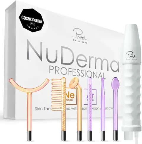 Darsonval High Frequency Facial Machine Skin Care Tool with 4 Tubes