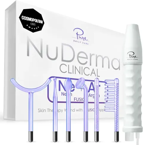 Darsonval High Frequency Facial Machine Skin Care Tool with 4 Tubes