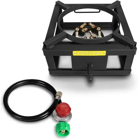 Eastman Outdoors The Wok Block 12 in. Single Propane Burner with Built-in Wok Ring