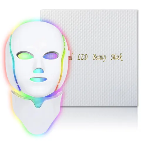 Red Light Photon Facial Mask, Wireless Rechargeable, White