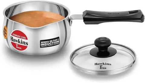 Hawkins Classic 5 Litre Aluminium Pressure Cooker, Inner Lid, Silver (CL50)