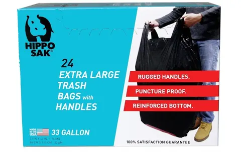Hippo Sak Plant-Based Tall Kitchen Bags