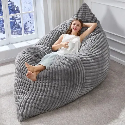 Hobestluk 3 in 1 Bean Bag Chair, Giant Convertible Bean Bag