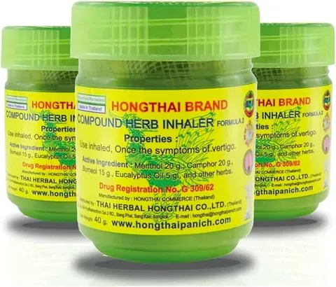 Traditional Thai Herbal Inhaler – Pack of 3