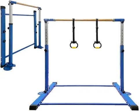 JC-ATHLETICS Gymnastic Kip Bar for Kids, Adjustable 3-5 ft
