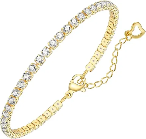 Jewlpire Solid 18K Over Gold Bracelet