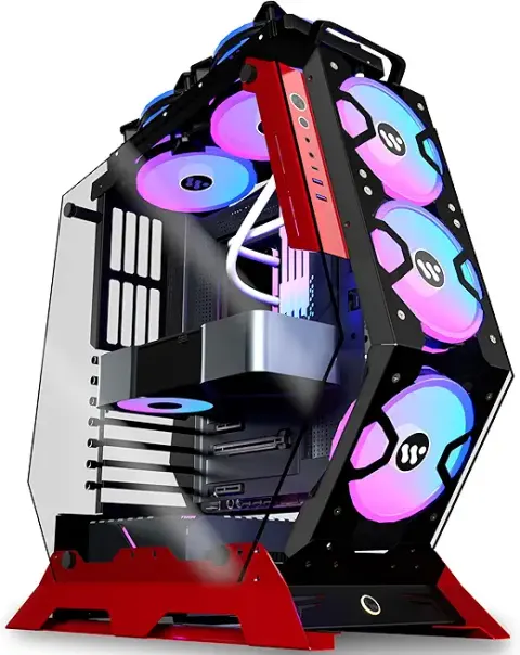 C650 Mech PC Case, ATX Tower, White