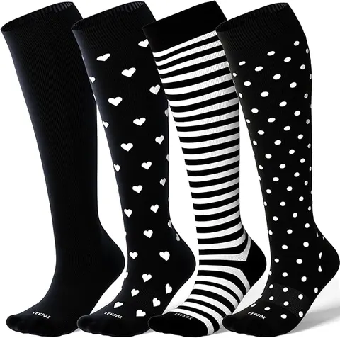 Viscose for Bamboo Compression Socks for Women&Men 20-30 mmHg
