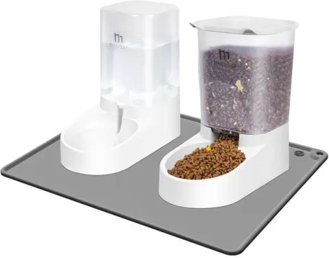 Cat Bowls with Water Dispenser