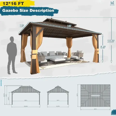 Mellcom Premium Hardtop Gazebo