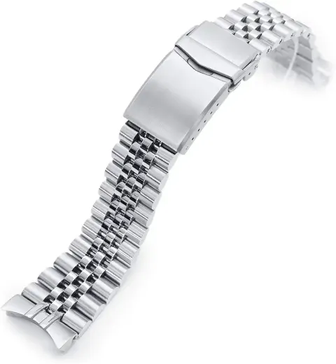 MILTAT 22mm Stainless Steel Watch Band, Super Boyer Straight End Bracelet, Brushed