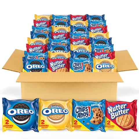 OREO Original, OREO Golden, CHIPS AHOY! & Nutter Butter Cookie Snacks Variety Pack