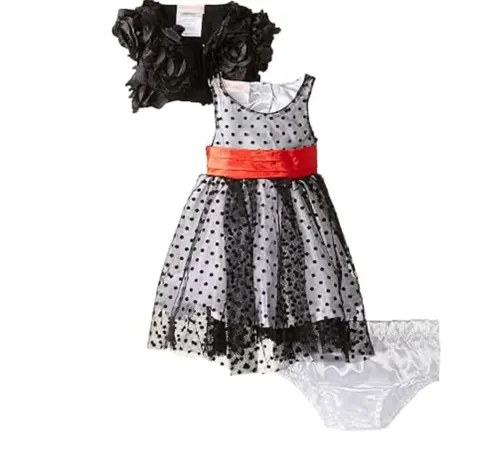 Nannette Little Girls' Zebra Print Dress