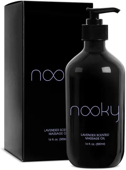 Lavender Massage Oil with Essential and Jojoba Oils, 16 oz