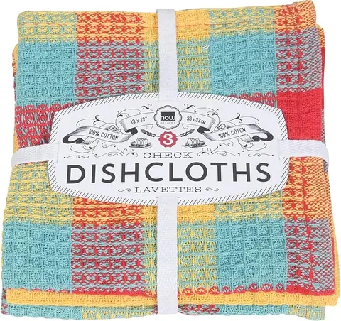 Berry Patch Cotton Floursack Kitchen Dish Towels, 20 x 30in, Set of 3, Red, Blue, Green, White