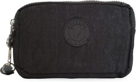 Nupouch Malibu Wristlet Three Zipper Wallet Purse