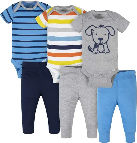 Baby-Girls 8-Pack Short Sleeve Mix & Match Bodysuits