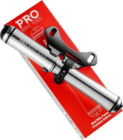 Mini Bike Pump Premium Edition - Fits Presta and Schrader Valves - High Pressure PSI
