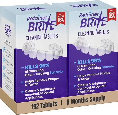 Retainer Brite Aligner Cleaning Tablets, 192 Tablets (6 Month Supply)