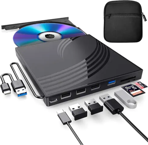 External CD/DVD Drive with Case