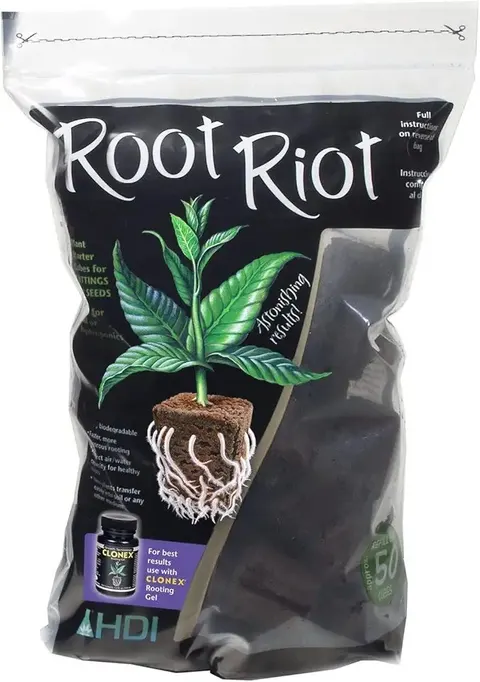 Root Riot Sphagnum Peat Moss Plant Starter Cubes, 50 Cubes