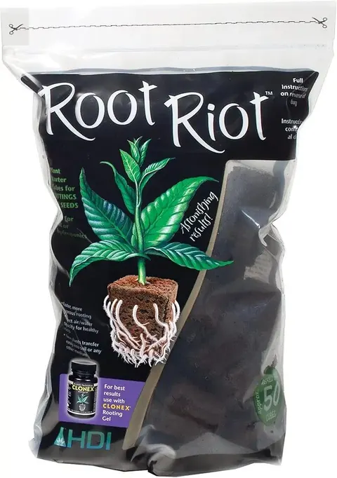 Root Riot Sphagnum Peat Moss Plant Starter Cubes, 50 Cubes