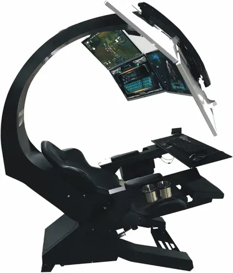 IW 320 Racing Gaming Chair with Massage, 3-5 Monitors