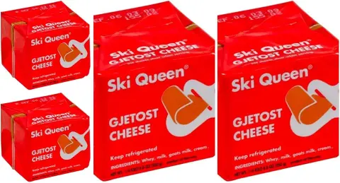 Ski Queen Gjetost Original Goat Cheese 8.8 ounces 4 pack