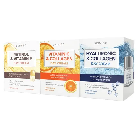 Korean Vitamin C & Collagen Face Moisturizer - Dermatologist Tested, Tightening- Anti-Aging