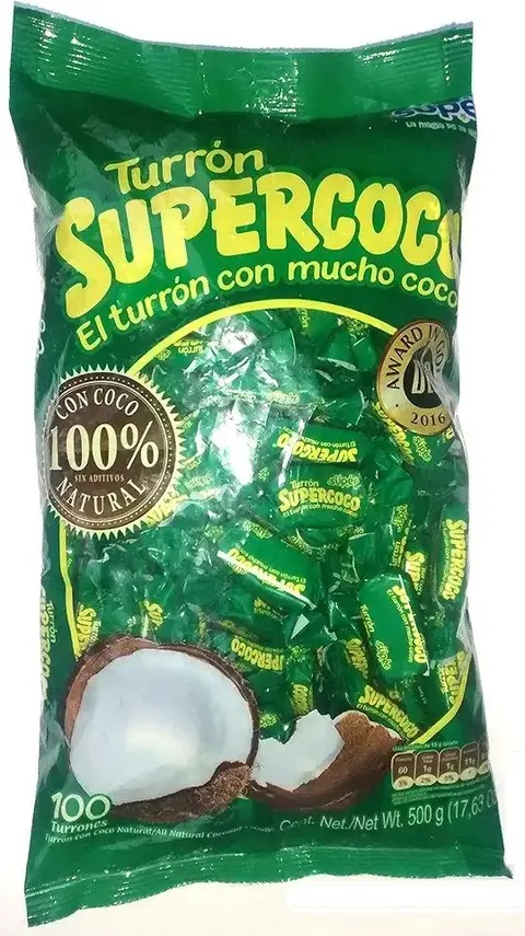 Supercoco All Natural Coconut Candy, 100 Units