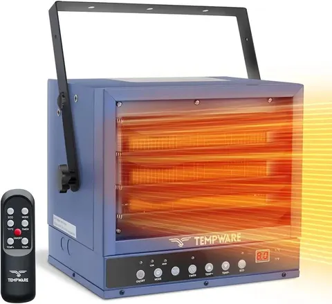 TEMPWARE 7500W Electric Garage Heater, Ceiling Mount with Remote