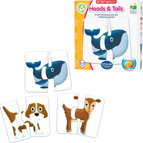 The Learning Journey My First Match It! Head and Tails, 15 Puzzles