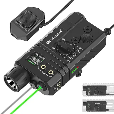 Toughsoul Tactical Flashlight 1450 Lumen, Picatinny and MLOK Mounted, with Strobe