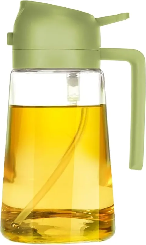 16oz Oil Dispenser Bottle with Sprayer - 2-in-1 Olive Oil Dispenser and Sprayer