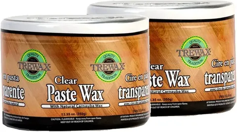 Trewax Clear Paste Wax, 12.35 oz, Pack of 2