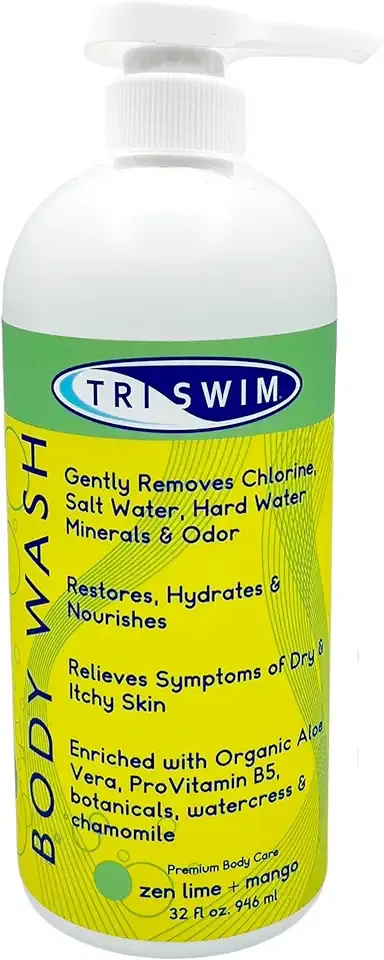 TRISWIM Chlorine Removal Body Wash & Swim Shampoo Set, 8.5 fl oz Each