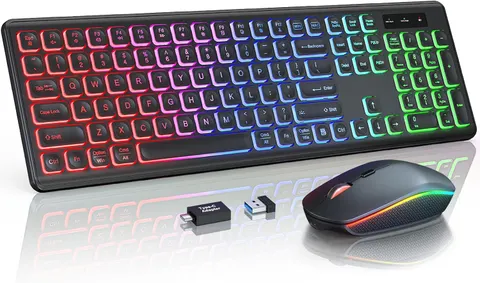 Full-Size Quiet Keyboard and Mouse Combo