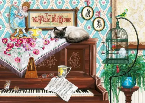 Wonder Forge Cats in The Blue Room 1000 Piece Jigsaw Puzzle