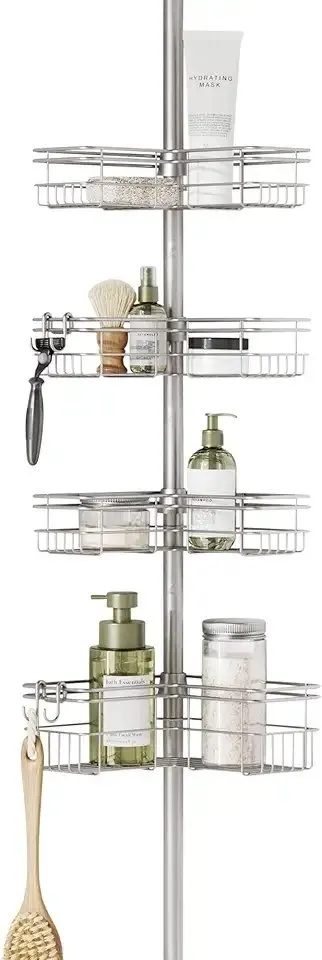 Zenna Home Freestanding Utility Sink with Pull-Out Faucet, 24 x 24 in., White